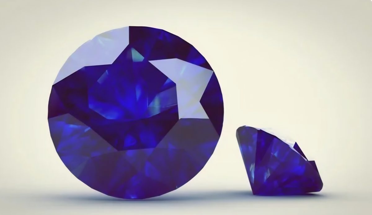 Natural blue sapphire gemstones certified by Safir